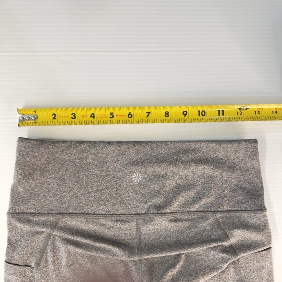 Athleta Salutation Stash Pocket 7/8 Tights Grey Heather Small Regular Athleisure - Picture 7 of 9